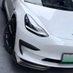 Refinedcarbon Carbon Fiber Front Fog Light Trim Cover for Tesla Model 3 Y - Image 2