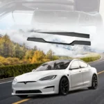 Model X S Dashboard Front Door Trim Cover Real Carbon Fiber Center Console Panel Tesla Interior - Image 6