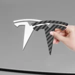 Emblem Sticker for Tesla Front Trunk/Rear Trunk Logo Decal Cover Real Carbon Fiber - Image 4