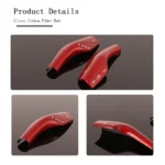 Refinedcarbon Model Y Model 3 Carbon Fiber Column Gear Shift Cover Tesla Steering Lever Cover Real Carbon Fiber - Image 4