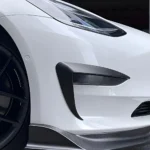 Refinedcarbon Carbon Fiber Front Fog Light Trim Cover for Tesla Model 3 Y