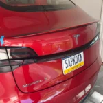 New Red Spoiler Carbon Fiber Model Y/3 Real Carbon Fiber Spoiler for Tesla - Image 4