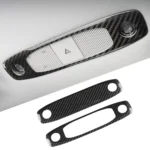 Real Carbon Fiber Reading Light Cover Trim Model 3 Y Interior Decoration Cover Accessories for Tesla