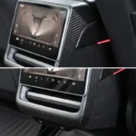 Tesla Model Y Juniper Real Carbon Fiber Upgrade Kit Full Interior Protection Cover Trim Overlay - Image 5
