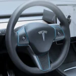 Refinedcarbon Tesla Model 3 Y Real Carbon Fiber Steering Wheel Cap Tesla Carbon Fiber Interior