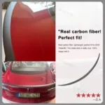 Carbon Fiber Tesla Spoiler Model Y/3 Real Carbon Fiber Spoiler Wing - Image 3