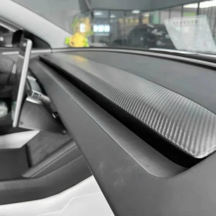 Model Y Juniper Real Carbon Fiber Dashboard Cover Panel Tesla Interior Trim Cover Refinedcarbon