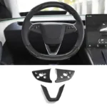Tesla Model Y Juniper Real Carbon Fiber Upgrade Kit Full Interior Protection Cover Trim Overlay