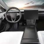 Tesla Model X S Interior Real Carbon Fiber Cover Full Upgrade Kit Plaid Style Overlay Protection Dashboard Center Console - Image 3