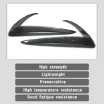 Refinedcarbon Carbon Fiber Front Fog Light Trim Cover for Tesla Model 3 Y - Image 4