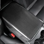 Refinedcarbon Tesla Central Control armrest Box Cover Real Carbon Fiber For Model 3 Y